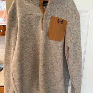 Under Armour Men's Tan and Brown Sweater